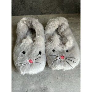 Crewcuts Bunny Slippers Girls Size 4.5 Womens Size 6/6.5